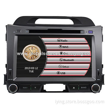 Special In-dash Car DVD Player for Kia Sportage 2011 with GPS, Built-in 4*50W Amplifier